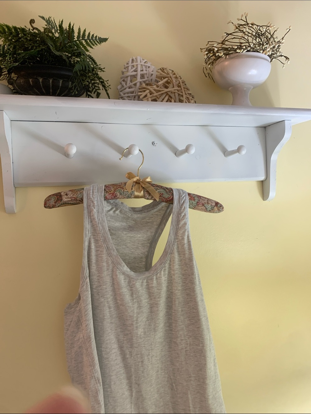 lululemon athletica Light Gray Racerback Tank Top